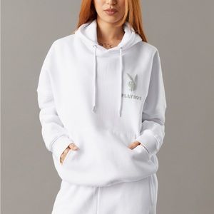White playboy hoodie